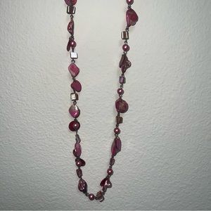 Long Pink Necklace